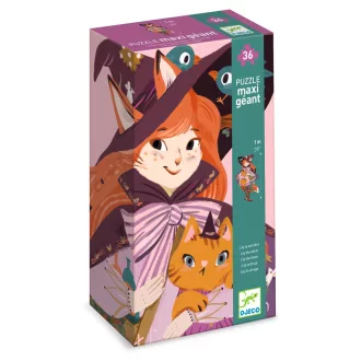   Djeco Óriás puzzle - Lili a kis boszorka, 36 db-os - Lily the witch