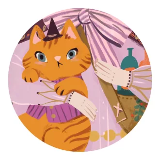   Djeco Óriás puzzle - Lili a kis boszorka, 36 db-os - Lily the witch