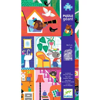   Djeco Óriás puzzle - A Kisbarátok Háza, 36 db-os - The Little Buddies' House