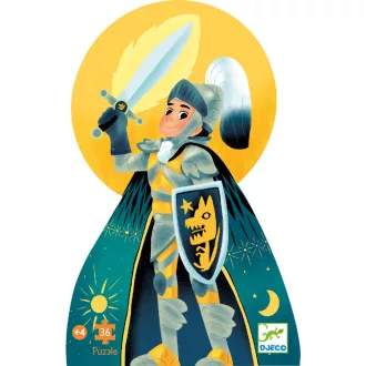   Djeco Formadobozos puzzle - Telihold lovagja, 36 db-os - Full moon knight