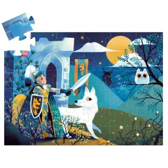   Djeco Formadobozos puzzle - Telihold lovagja, 36 db-os - Full moon knight