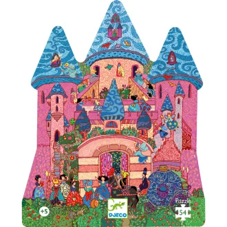   Djeco Formadobozos puzzle - Tündérek kastélya, 54 db-os - The fairy castle
