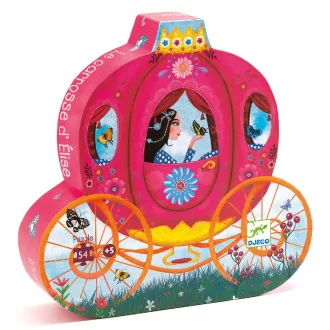   Djeco Formadobozos puzzle - Elise hintója, 54 db-os - Elise Carriage