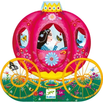   Djeco Formadobozos puzzle - Elise hintója, 54 db-os - Elise Carriage