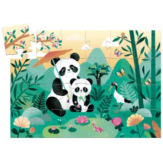   Djeco Formadobozos puzzle - Pici Panda Cuki, 24 db-os - Leo the panda