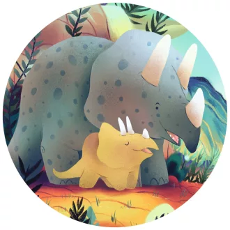   Djeco Formadobozos puzzle - Teo a kis dínó, 24 db-os - Teo the dino