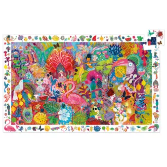   Djeco Megfigyeltető puzzle - Riói karnevál, 200 db-os - Rio Carnival