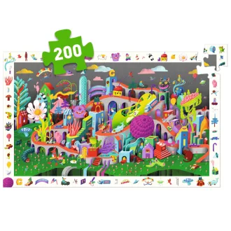   Djeco Megfigyeltető puzzle - Őrült város, 200 db-os - Crazy Town