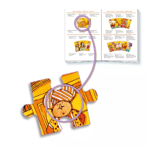 Djeco Megfigyeltető puzzle - Történelem, 350 db-os spirál puzzle - History + booklet