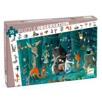   Djeco Megfigyeltető puzzle - Zenekar, 35 db-os - The orchestra