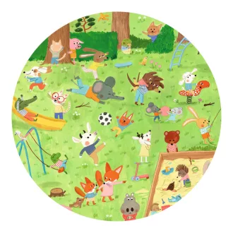   Djeco Megfigyeltető puzzle - Kisbarátok a kertben, 35 db-os - Little friends' garden