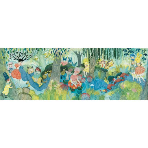 Djeco Művész puzzle - Folyóparti piknik, 350 db-os - River Party