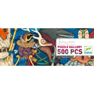   Djeco Művész puzzle - Fantasztikus zenekar, 500 db-os - Fantasy Orchestra
