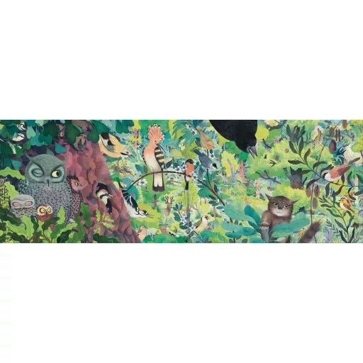 Djeco Művész puzzle - Baglyok és madarak, 1000 db-os - Owls and birds