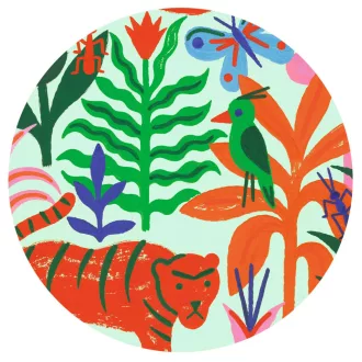 Djeco Művészeti puzzle - Majom, 350 db-os - Monkey