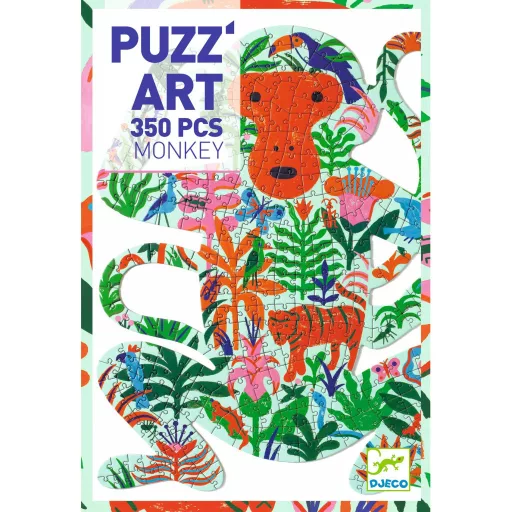 Djeco Művészeti puzzle - Majom, 350 db-os - Monkey