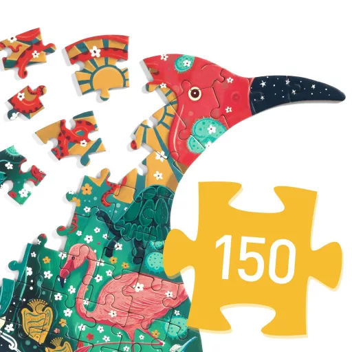 Djeco Művészeti puzzle - Pingvin, 150 db-os - Penguin