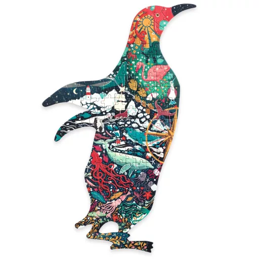 Djeco Művészeti puzzle - Pingvin, 150 db-os - Penguin