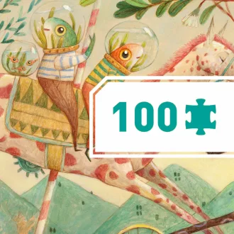   Djeco Művész puzzle - Csodálatos utazás, 100 db-os - Wonderful ride