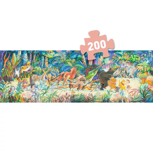 Djeco Művész puzzle - Erdei zenekar, 200 db-os - Woods music Band