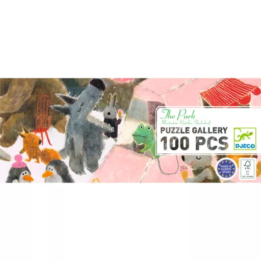 Djeco Művész puzzle - A ligeti mulatság, 100 db-os - The park