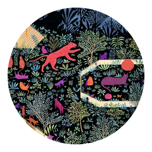 Djeco Művész puzzle - A macskák birodalma, 500 db-os - The kingdom of cats