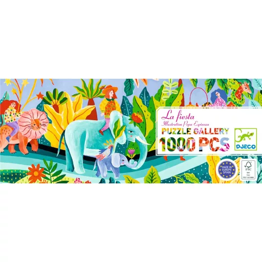Djeco Művész puzzle - Parádé, 1000 db-os - La fiesta