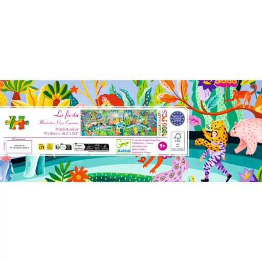 Djeco Művész puzzle - Parádé, 1000 db-os - La fiesta