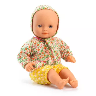   Djeco Játékbaba - Flóra, barna szemű, 32 cm - Flora brown eyes