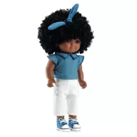 Djeco Játékbaba, hajas - Fekete Zsani - Lovely Janet