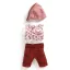 Djeco Játékbaba kiegészítő, babaruha - Bordó - Outfit Burgundy