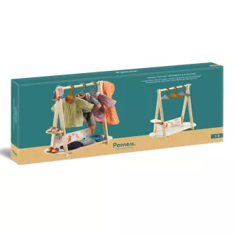   Djeco Nagy ruhafogas 3 vállfával - Large clothes rack, 3 hangers