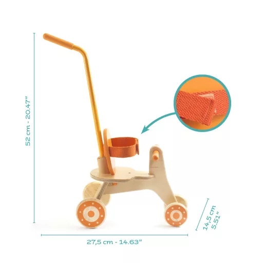 Djeco Játékbaba kiegészítő - Baba tricikli - Tricycle
