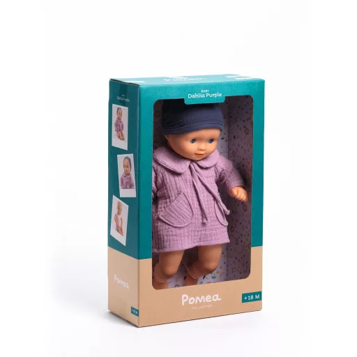 Djeco Játékbaba - Lila Dália, 32 cm - Dalhia Purple