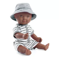 Djeco Játékbaba, fürdethető - Samu, 32 cm - Baby Samra