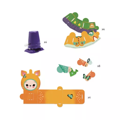 Djeco Készítsd magad! - Lépegető erdei lények - Cute forest creatures