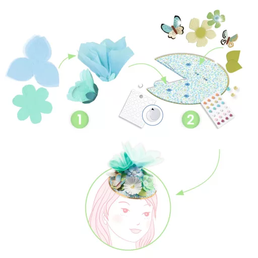 Djeco Csináld magad! - Pompás fejdíszeim - Fascinators