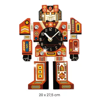   Djeco Csináld magad! - Falióra fiúszobába - IdőRobi - Robotime