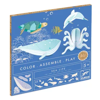   Djeco Készítsd magad! - Élet a tengerben 3D-ben - Sea life