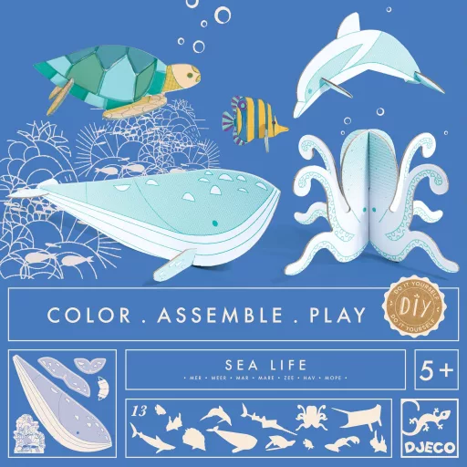 Djeco Készítsd magad! - Élet a tengerben 3D-ben - Sea life