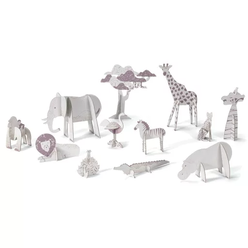 Djeco Készítsd magad! - Élet a szavannán 3D-ben - Savanna