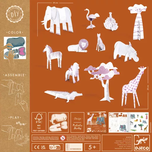Djeco Készítsd magad! - Élet a szavannán 3D-ben - Savanna