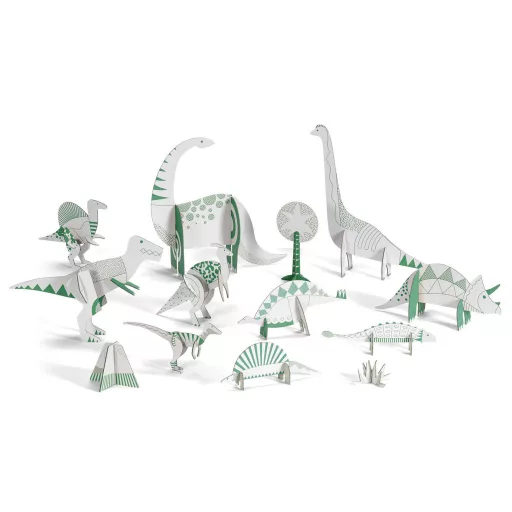 Djeco Készítsd magad! - Dínó világ 3D-ben - Dinosaurs
