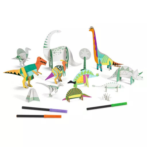 Djeco Készítsd magad! - Dínó világ 3D-ben - Dinosaurs