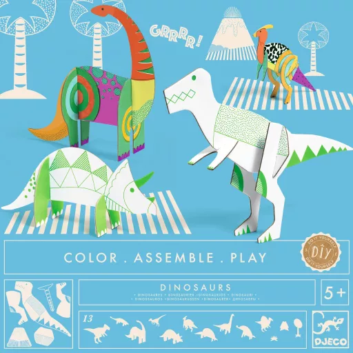 Djeco Készítsd magad! - Dínó világ 3D-ben - Dinosaurs