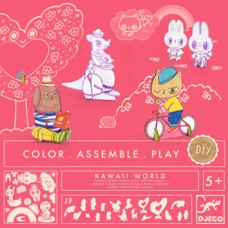   Djeco Csináld magad - Cukiföld lakói 3D-ben - Kawaii world