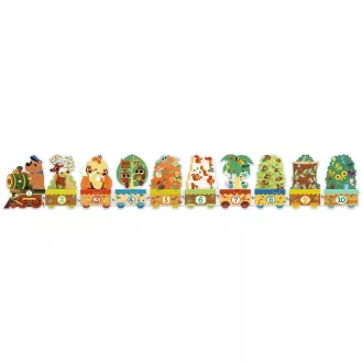   Djeco Sorozatkirakó puzzle - 10-ig számolok, 20 db-os - I count