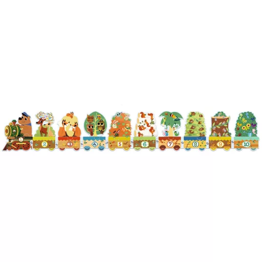 Djeco Sorozatkirakó puzzle - 10-ig számolok, 20 db-os - I count