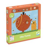   Djeco Fejlesztő játék, megfigyelés - Keress és pörgess, Tréfás - Eduludo Obs Funny