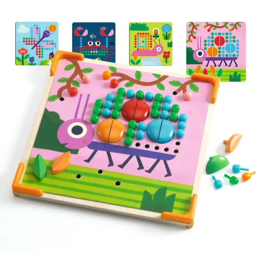 Djeco Pötyi mozaik - Kisállatok - Mosaico Mini Animo